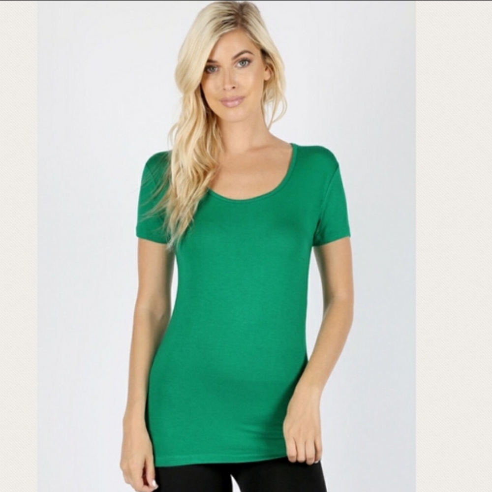 👾 Rayon Scooped Neck Tshirt